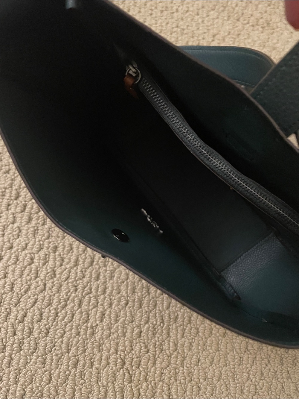 Coach Hadley Convertible bag in Dark Teal - Picture 3 of 5